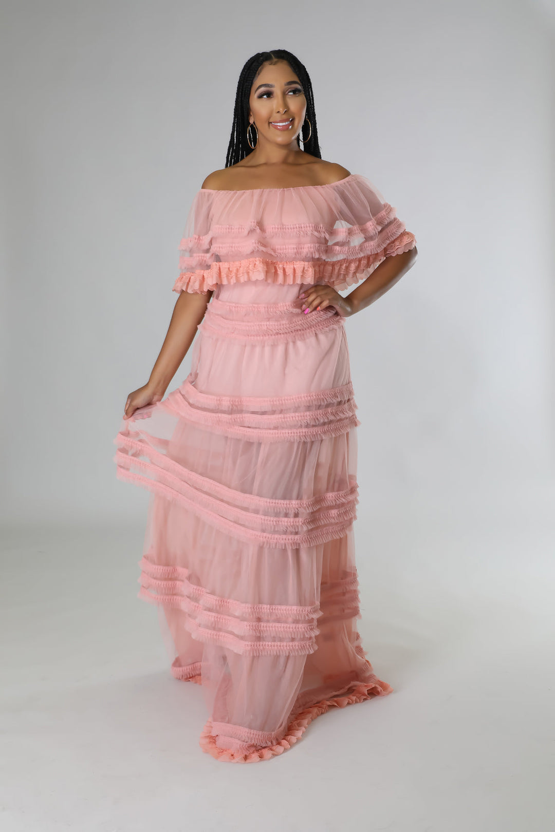 Enchanted Whispers Dress (Blush)