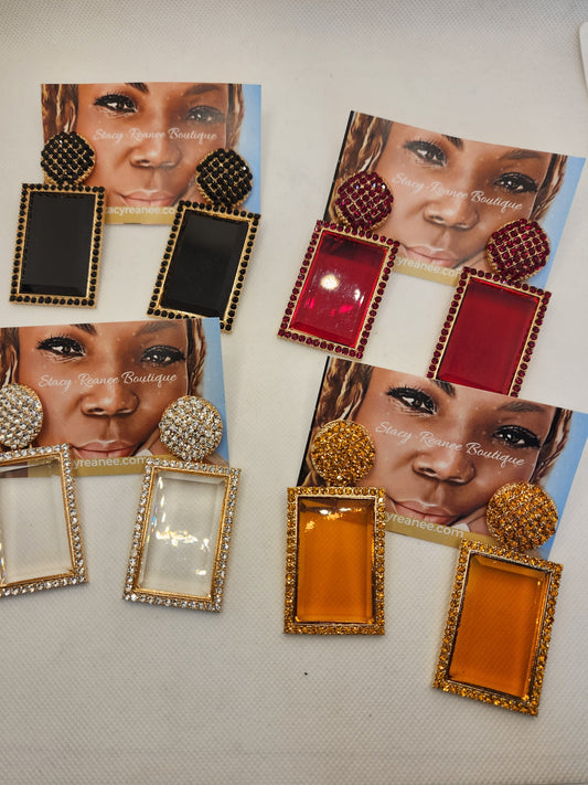 Crystal Ice Glam Earrings