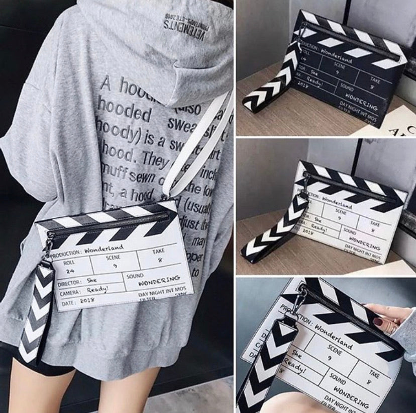 Lights! Camera! Action!  Purse/Clutch