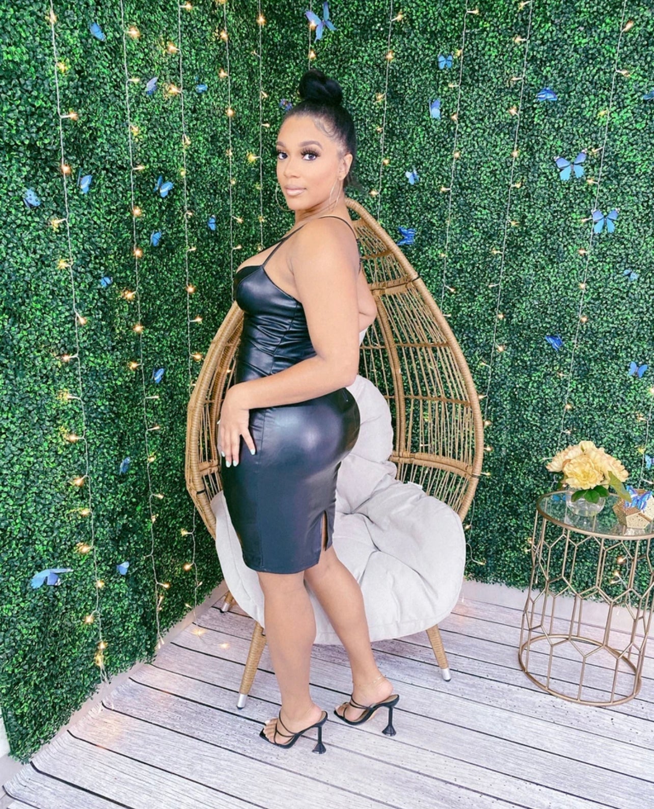 The Lounge Faux Leather Dress